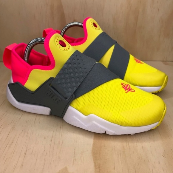 yellow and pink huaraches